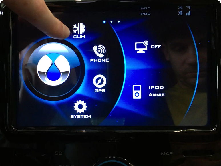 HMI touchscreen interface